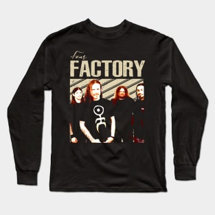 Steel Symphony Factory Band T-Shirts, Immerse Yourself in the Sonic Mastery of Industrial Metal Long Sleeve T-Shirt